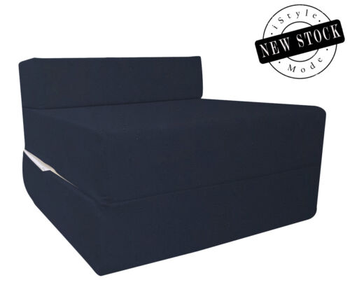 Navy single foldable bed - z,