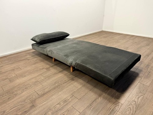 Roma grey velvet chairbed - roma,