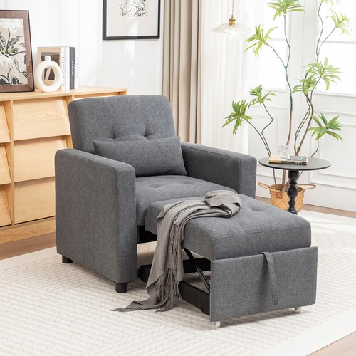 Folding linen chair bed - chair, single