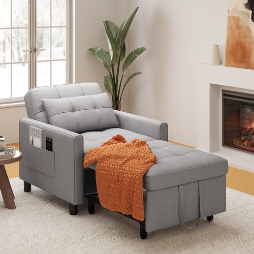 Single chair bed - 3-in-1, pull