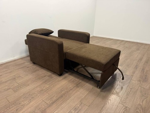Reagan chair bed brown - bed, fabric