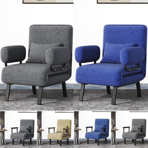 Folding futon chair - folding, single